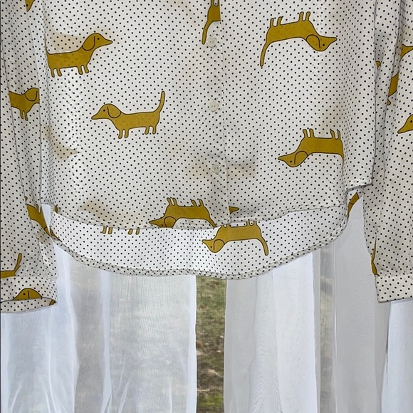 White Polka-Dot Shirt - Picture 5 of 5